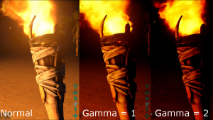 Fackeln leuchten nicht - Gamma Correction