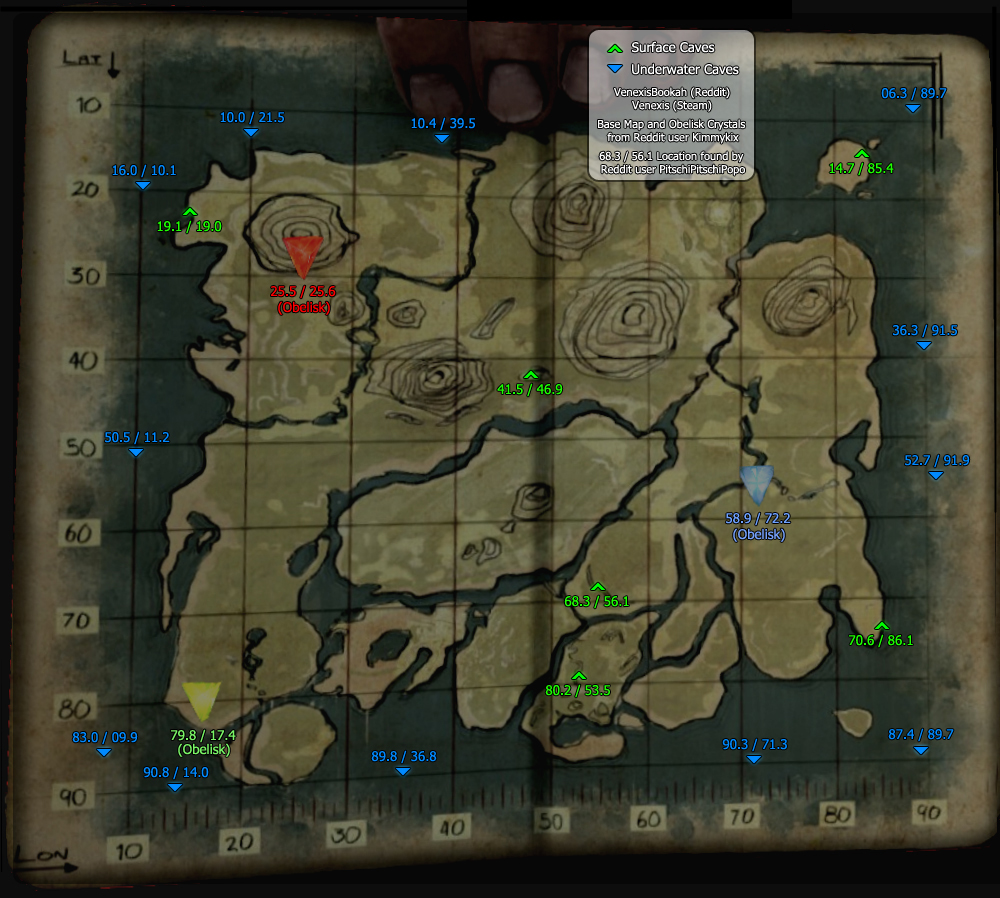 Dungeons und Höhlen - cave map