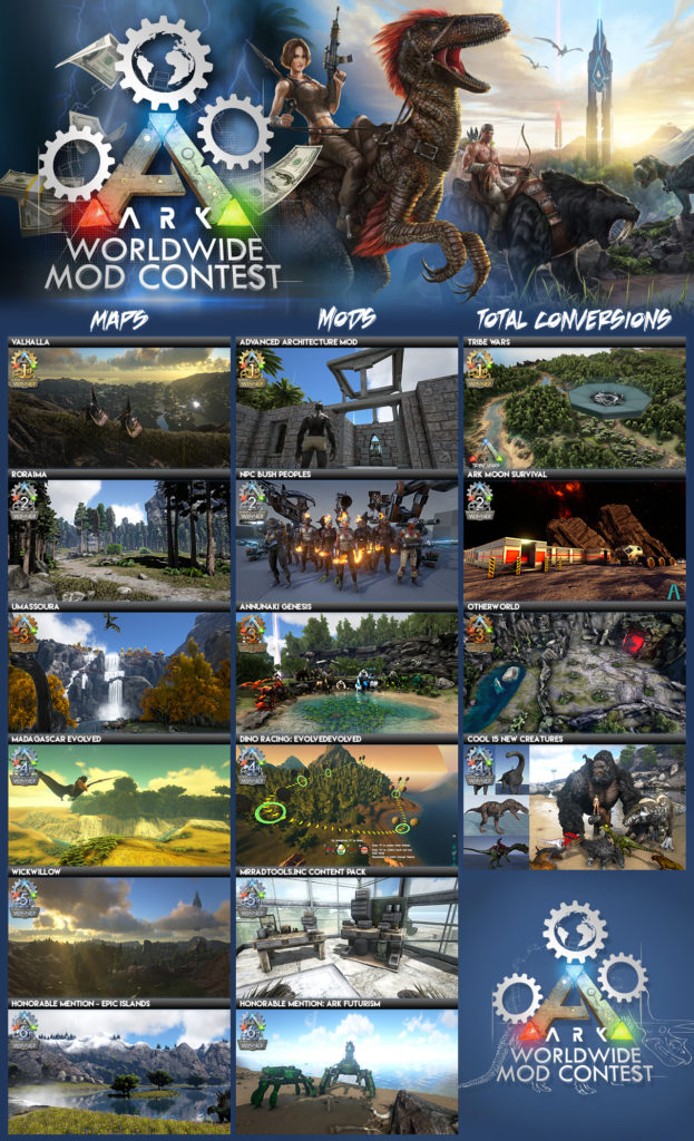Ark Survival Evolved Modding Contest Winners Maps Ark Survival Evolved