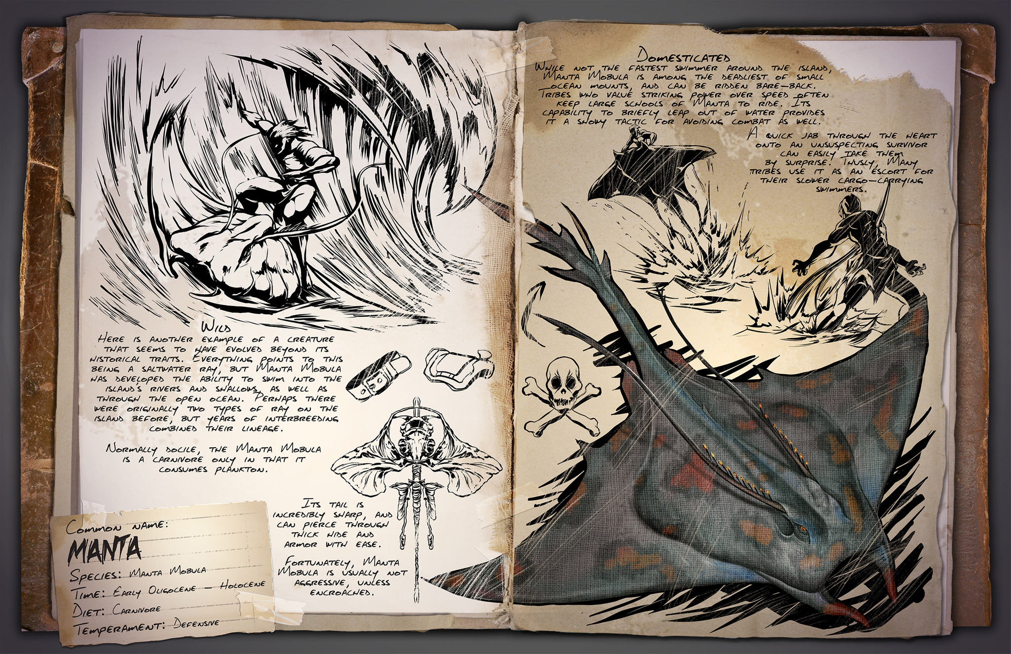 Dino Dossier Manta - ARK: Survival Evolved